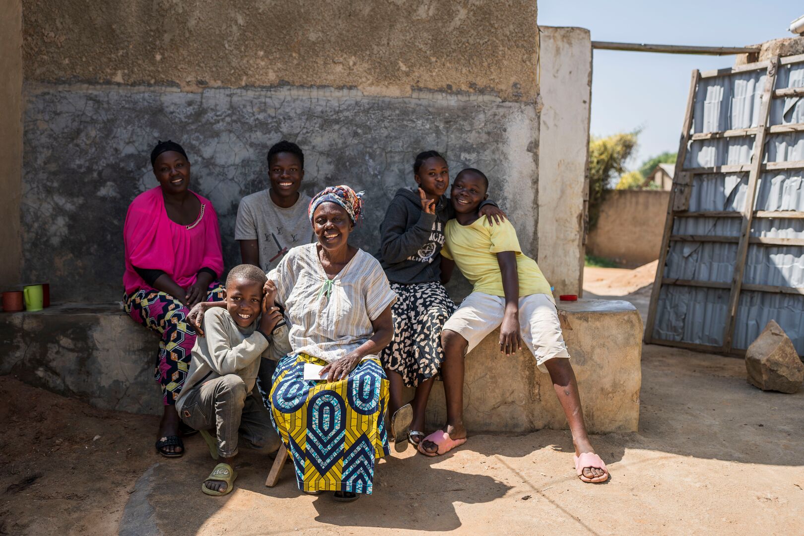Uganda_Congolese-Refugee-Omwali Has Been Reunited With Her Family In Nakivale (3)