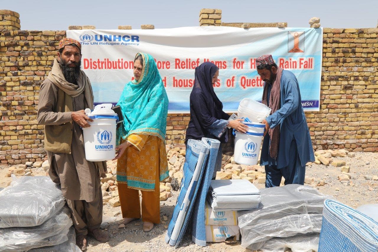 Pakistan_UNHCR provides emergency relief support in flood-stricken Balochistan