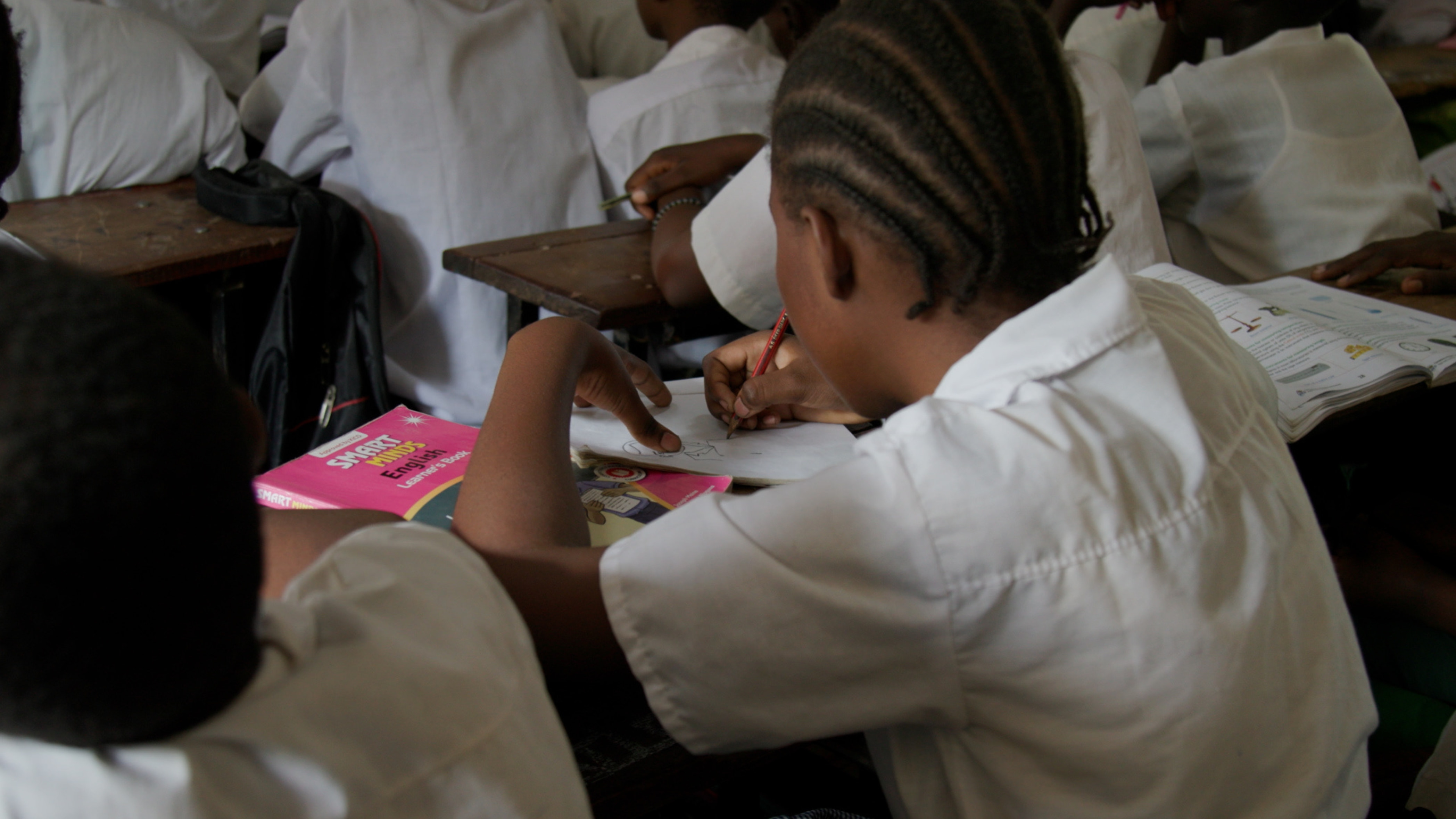 Kenya. School children in Kakuma Refugee camp