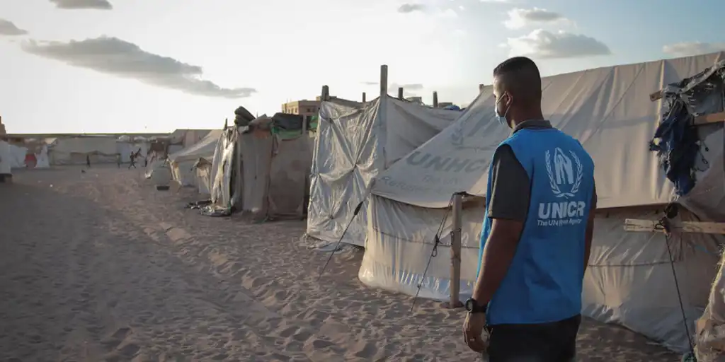 Yemen. Internally Displaced Families In Aden